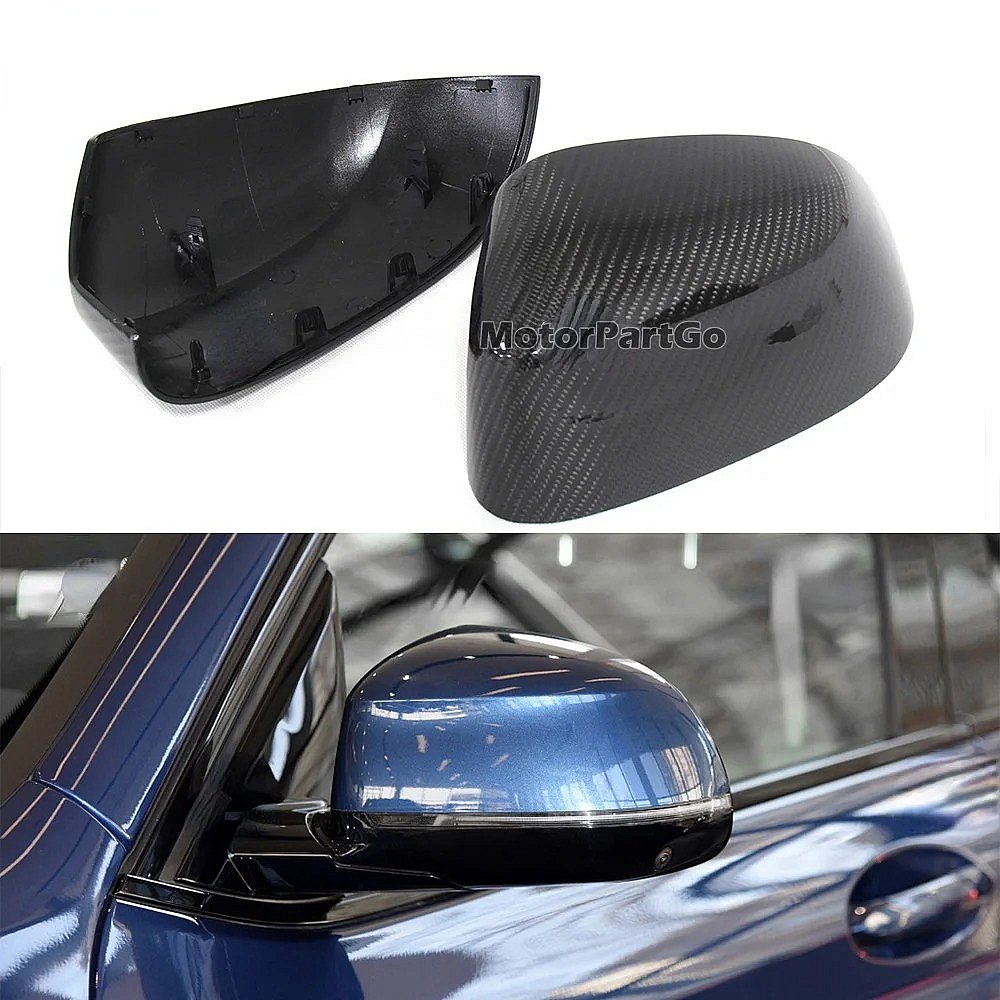 Real Carbon Fiber Mirror Cover Exchange original 1 pair for BMW X3 F25 X4 F26 X5 F15 X6 F16 2014-2017